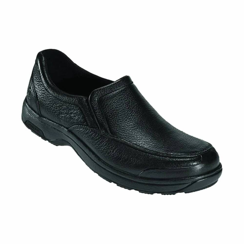 NEW DUNHAM men's battery park slip-on shoes in black